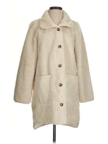 Ann Taylor LOFT Women Ivory Coat XS