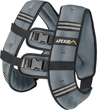 APEXUP Weighted Vest Men Women, Weight for Women Workout 25lbs, Grey 