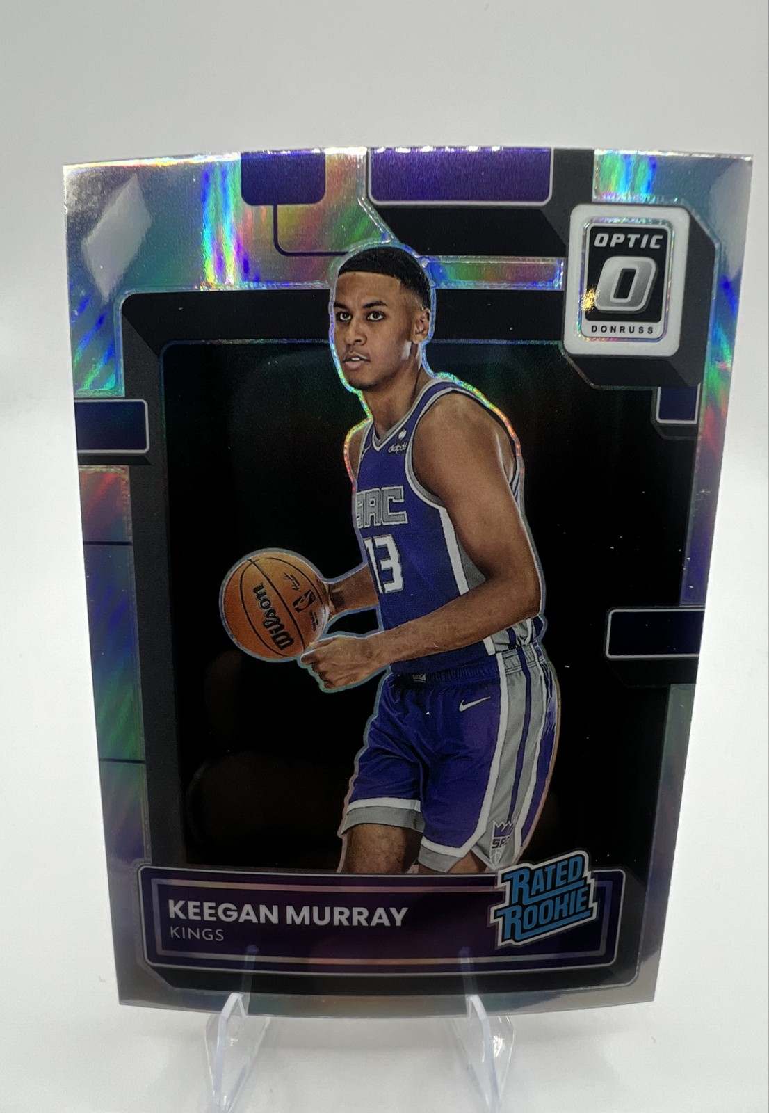 2022-23 Panini Donruss Optic - Rated Rookie Keegan Murray #214 Holo Prizm (RC)