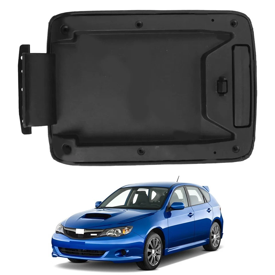 For Impreza 2009 2014 Center Console Lid Rest Black Leather Armrest Cover - Image 2 of 4