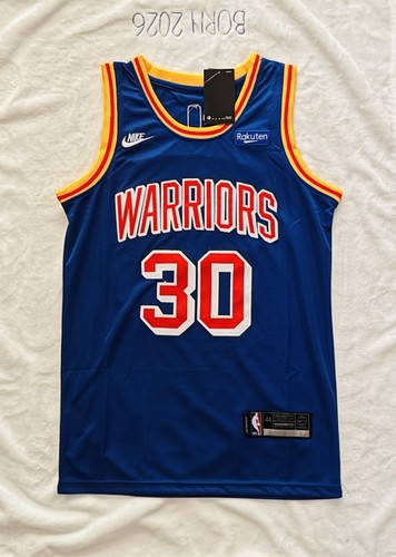 Nike Golden State Warriors Stephen Curry #30 NBA Men’s Jersey Size 44 Blue