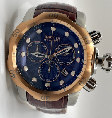 Invicta Men's 32957 Reserve Quartz Chronograph Blue Dial Watch for