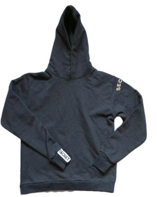 Secret Maison Black Hoodie Sweatshirt Womens Size Small Oversized Made In Italy 