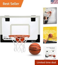 Youth Mini Basketball Hoop with Easy Door Mount Shatter-Resistant Design