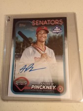 2024 Topps Pro Debut Andrew Pinckney AUTOGRAPH #PD-117 Rookie Baseball Card