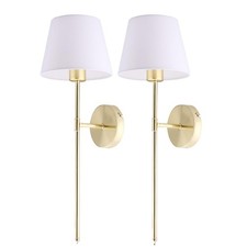 Wall Sconces Set of 2, Battery Operated Wall Sconce with Remote, Sconces Wall...