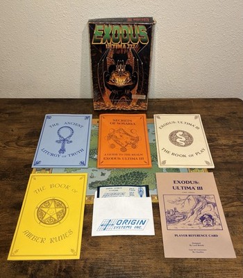 EXODUS-ULTIMA 3 Commodore Game 64 C64 Disc Version - Complete with Manual 