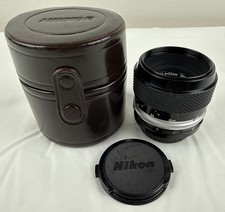 Nikon Micro-Nikkor-P Auto 55mm 1:3.5 Lens f 55mm w/ End Caps  Case