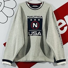 Vintage Y2K Nautica Competition Pullover Crewneck Sweater Men  s Size XL