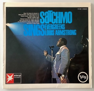   Louis Armstrong -Satchmo Sings Evergreens -Vinyl LP-Stern Musik - Ex/vg+++  