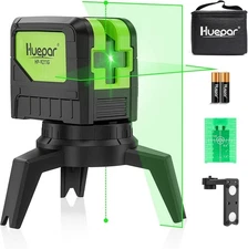 Nivel Laser Con 2 Puntos De Plomada Línea cruzada Verde 100 Pies Autonivelante