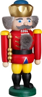 Nußknacker König rot HxBxT = 20x10x6cm NEU Weihnachten Seiffen Nutcracker Nüsse
