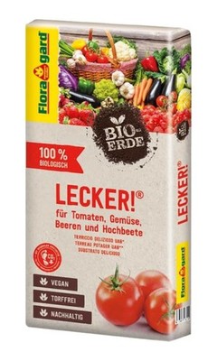 Floragard Bio-Erde Lecker - 40 Liter Sack - 100% Biologisch - Nachhaltig - Vegan