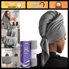 Extra Large Microfiber Hair Towel Wrap for Women - Soft, Quick Dry, Anti-Frizz,