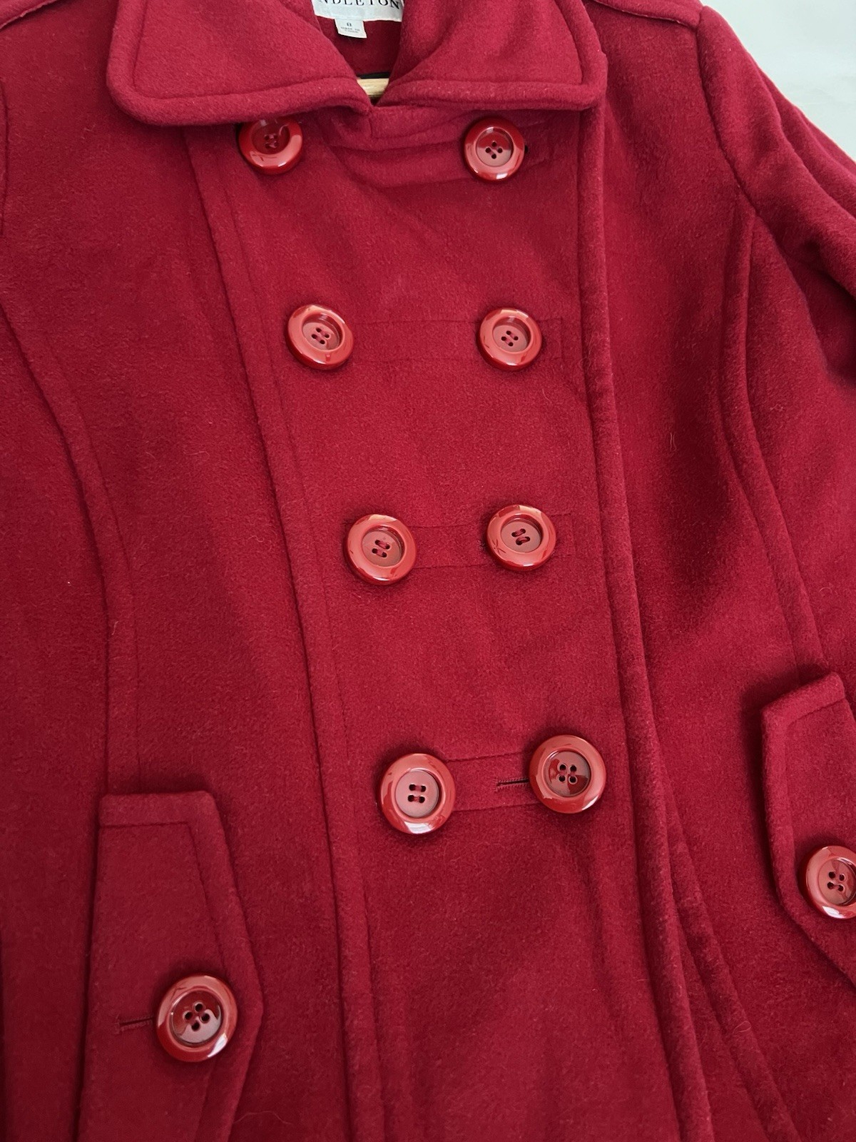 Pendleton Australian Lambswool Blend Cherry Red D… - image 8