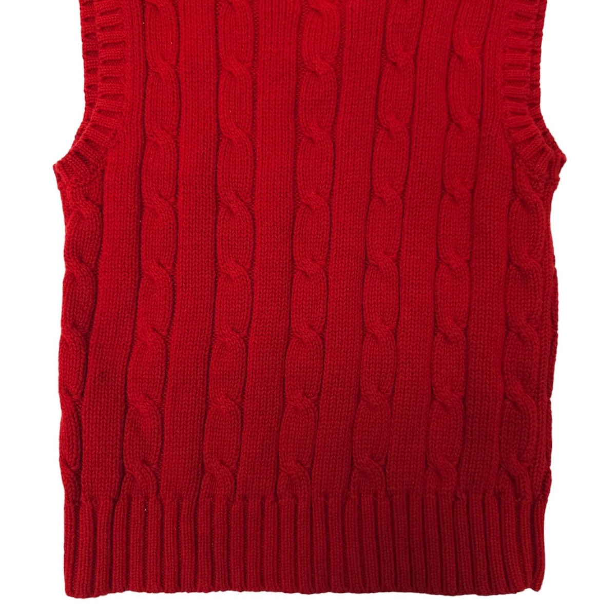 American Living Cable Knit Sweater Vest Boys 4/4T V Neck