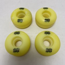 Set Of Four Likely Vintage Skateboard Wheels - Right Guard Branding No Bearings
