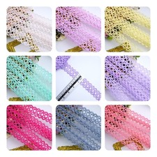 1 yrd 30 mm Daisy Edging Sewon Double Side Embellishment Craft Lace Trim Guipure