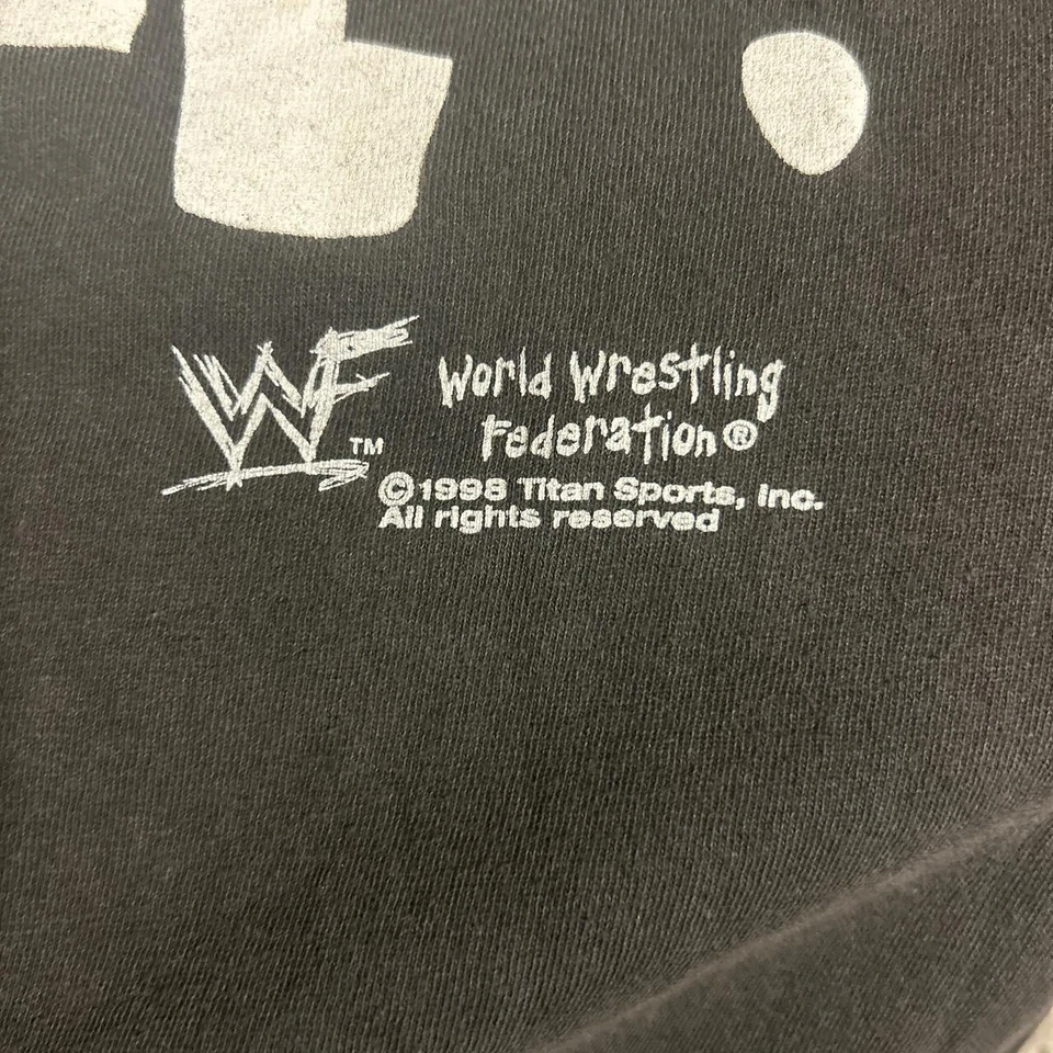 Camisa Sable Súper Rara 1998 WWF, Una De Las Camisas Sable Más Geniales 23w 29L Foto 3 de 4
