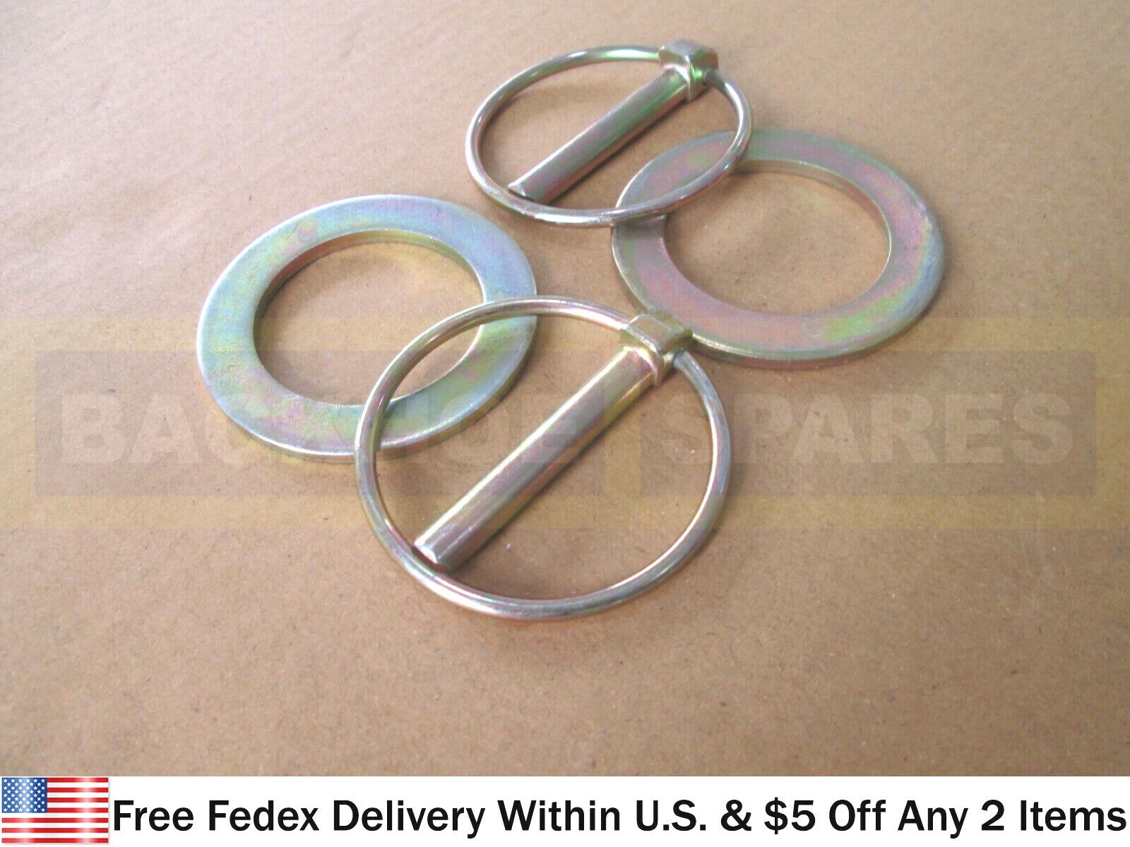 JCB PARTS BUCKET PIN WASHERS & LYNCH PINS (PART NO. 826/00512 823/