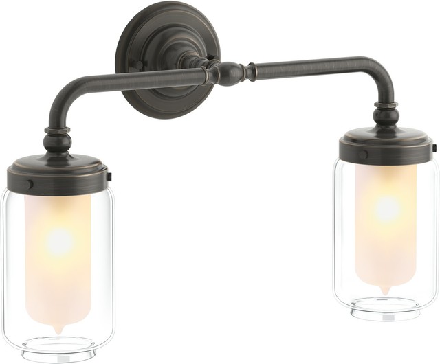 Kohler Lighting 72582 Artifacts 2 Light 18"w Bathroom Vanity Bronze