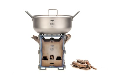 Keith Titanium Alloy Ti2201 Backpacking Wood Stove(Custom Storage Sack  Included) 3760288451020 | eBay