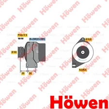 Fits 500 Punto Panda Grande Ka 1.0 1.2 1.3 1.4 + Other Models Alternator Howen