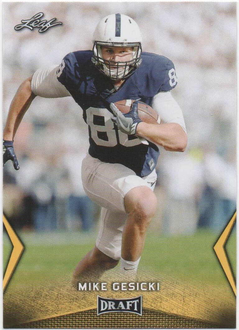 2018 Leaf Draft Football MIKE GESICKI Gold RC #42 Penn State