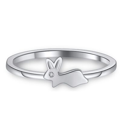 Bunny Rabbit Ring for Women Sterling Silver Ginger Lyne Collection
