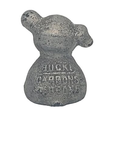 Hubley Bucki Carbon Ribbons Ghisa Pubblicità Piccolo Cane Statuina Vintage - Foto 3 di 7