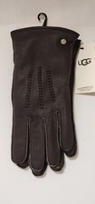 UGG 95 Mens Wrangell Leather Smart Tech Gloves, Size M Brown 11991