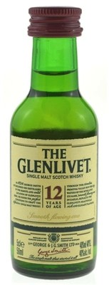 The Glenlivet 12 Jahre 40%Vol. 1x0,05L  - Single Speyside Malt  MINIATUR
