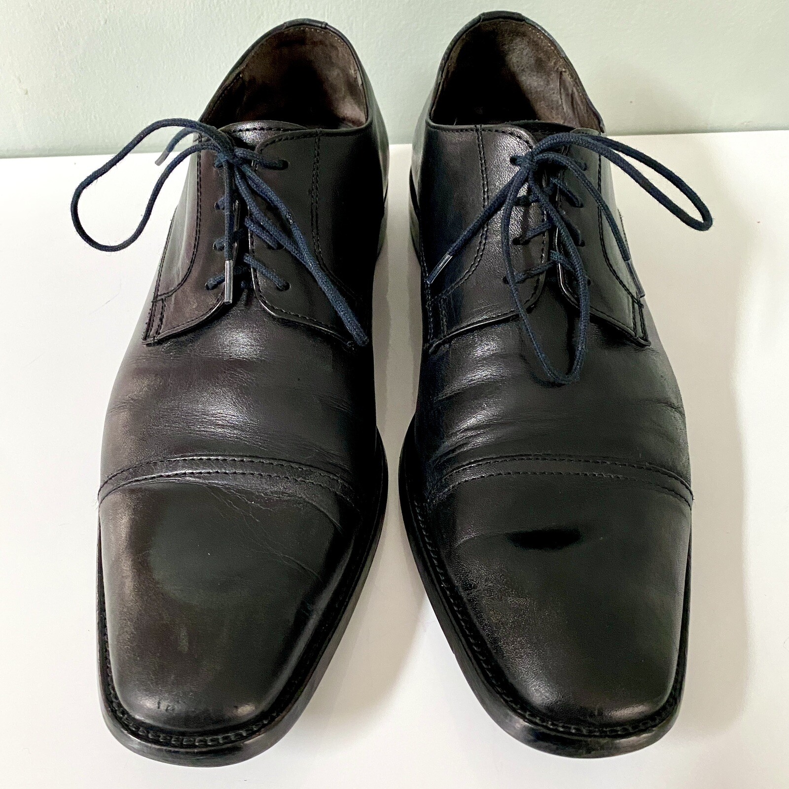 SAOLA Scarpe eleganti To Boot New York Adam Derrick punta nera da uomo USA taglia 10 Italia