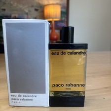 Vtg Paco Rabanne Eau de Calandre Eau de Toilette Splash 3.7 fl oz 110 ml W/Box