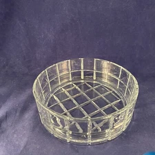 NEW Studio Nova Crystal Dinner Party Hostess Bowl Dish  6 1/2"