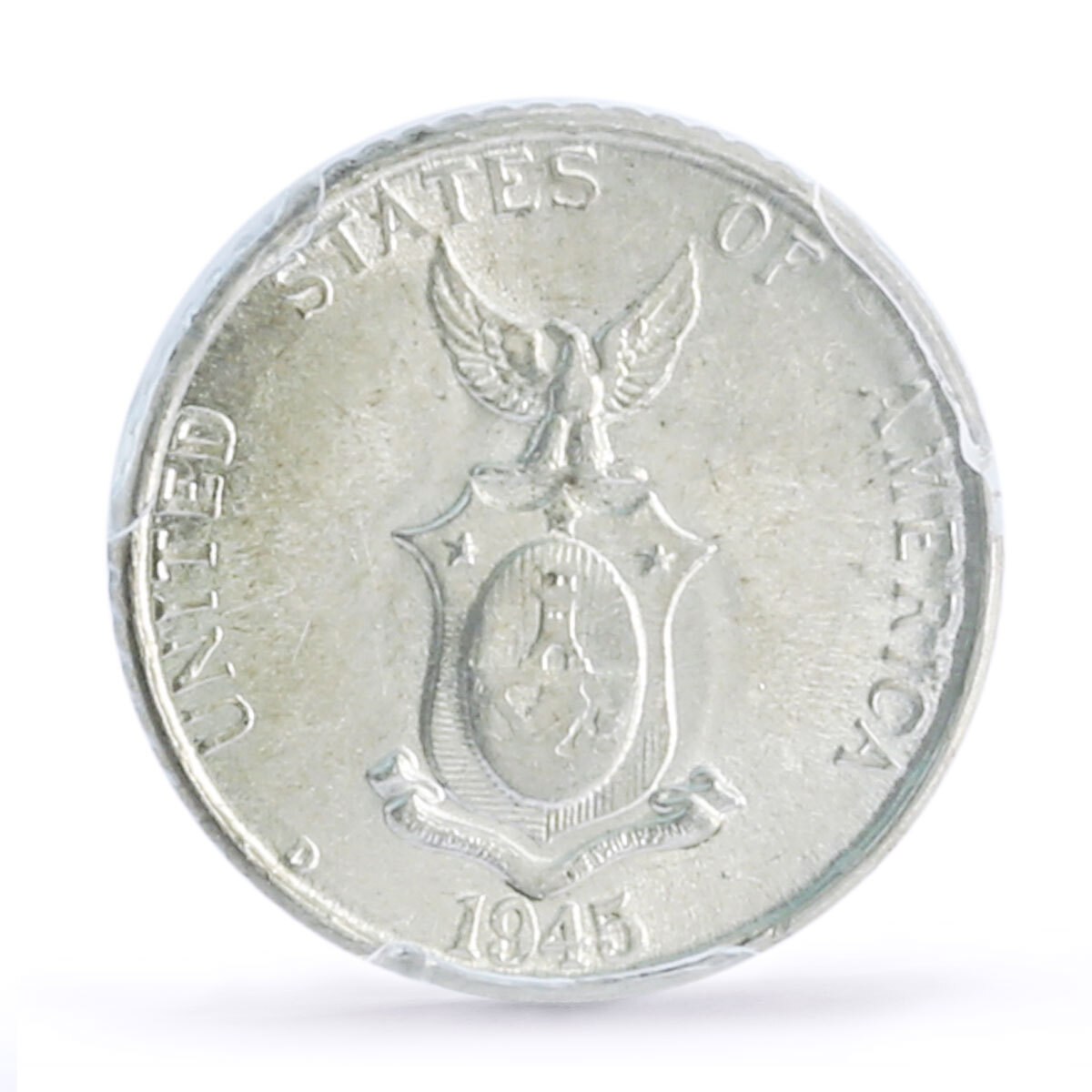USA Philippines 10 centavos State Coinage KM-181 AU58 PCGS silver
