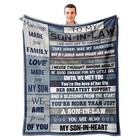 Son in Law Blanket 60’’x50’’, Son in Law Gifts 60''X50'' Son-in-law Blanket