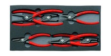 KNIPEX Tools - 6 Piece Circlip Pliers Set In Foam Tray (002001V02)