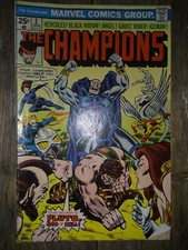 1976 Marvel Comics The Champions #2 - Evel Knievel Motorcycle Toys Back Page Ad