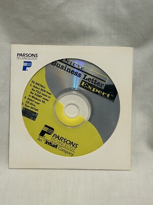 Intuit Parsons Deluxe Business Letter Expert Software CD - Windows or Macintosh