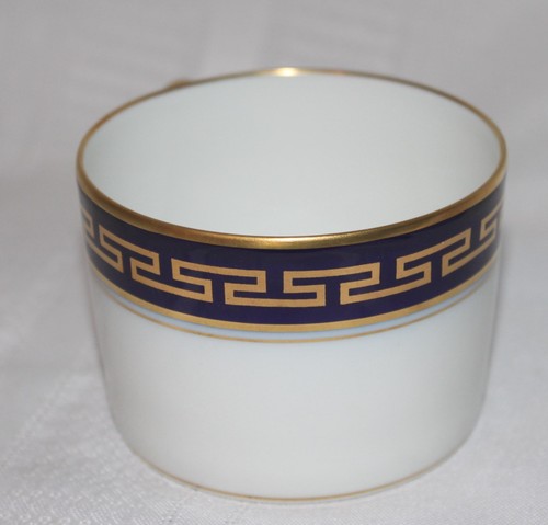 Bernardaud Limoges Peloponese China Blue/Gold Greek Key Cup - Picture 2 of 5