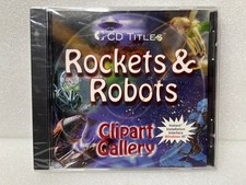 Rockets And Robots Clipart Gallery - Vintage 1997 CD Titles Win 95 Mac 7.5+