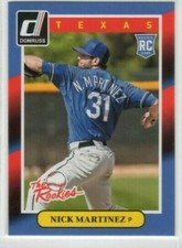 Nick Martinez 2014 Panini Donruss The Rookies RC #22 Texas Rangers