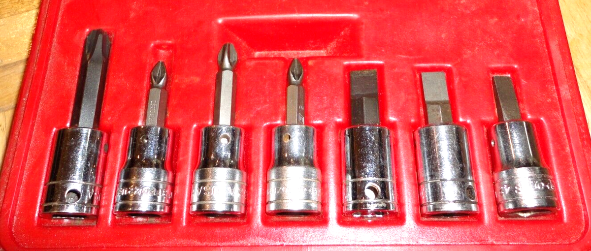 SNAP-ON TOOLS 8 PIECE 3/8 DRIVE IMPACT DRIVER SET 208EPIT | eBay