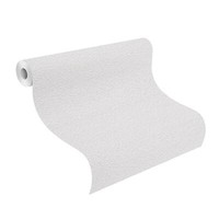 Rasch Tapete Selection 346312 Weiß Uni Schaum Vinyl Rauhfaser Struktur