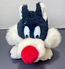 Plush Sylvester Jr Warner Bros 1990 Vintage Cat Black White 9.5  Toy