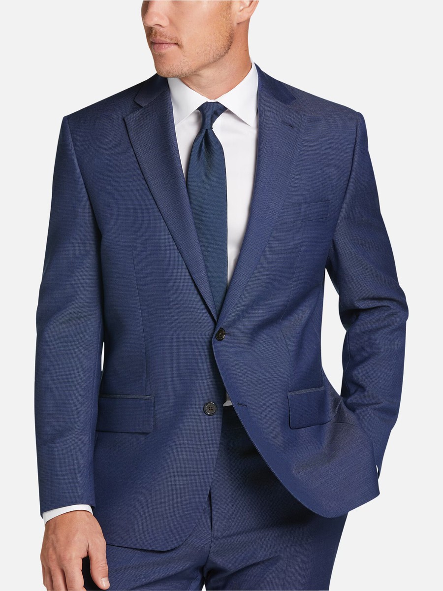 Ralph Lauren Classic Fit Suit Tic, Navy, 41L | eBay