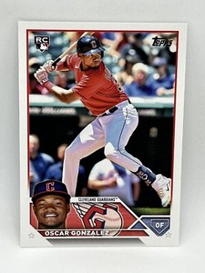 2023 Topps Series 1 Oscar Gonzalez #119 Advanced Stats RC /300 Guardians