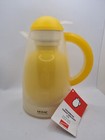Hovac Belgium Thermo Jug Insulated Glass Yellow Plastic Carafe Jug 1 Litre New