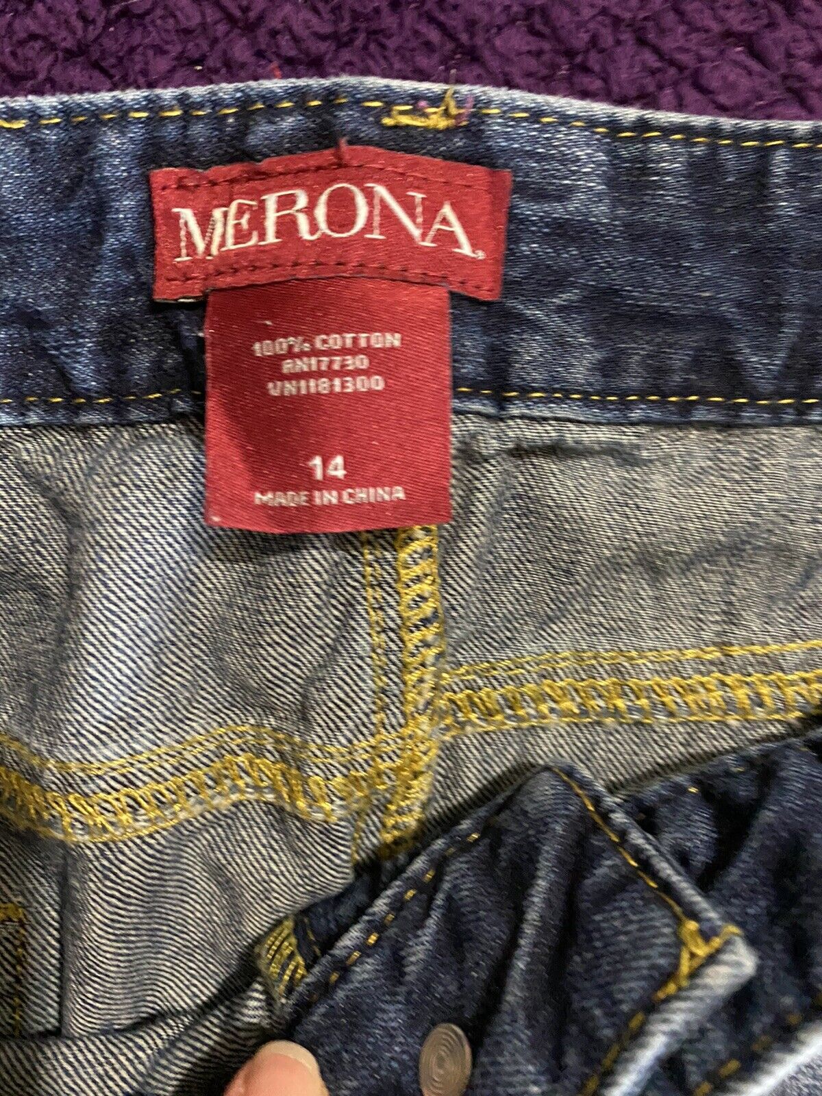 Merona Womens Denim Short Skirt Size 14 Pre-owned… - image 3